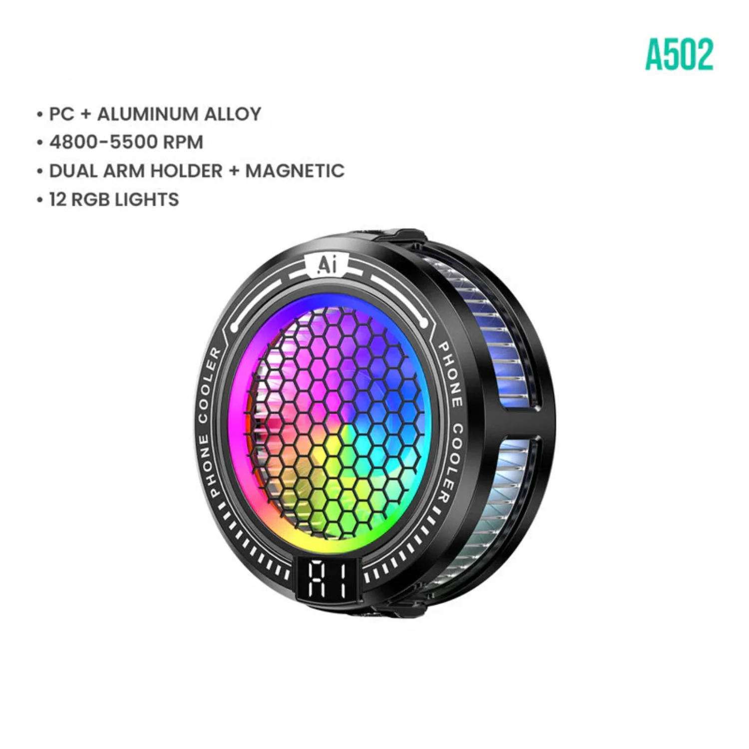 A502 Snow Core AI Magnetic Phone Cooler