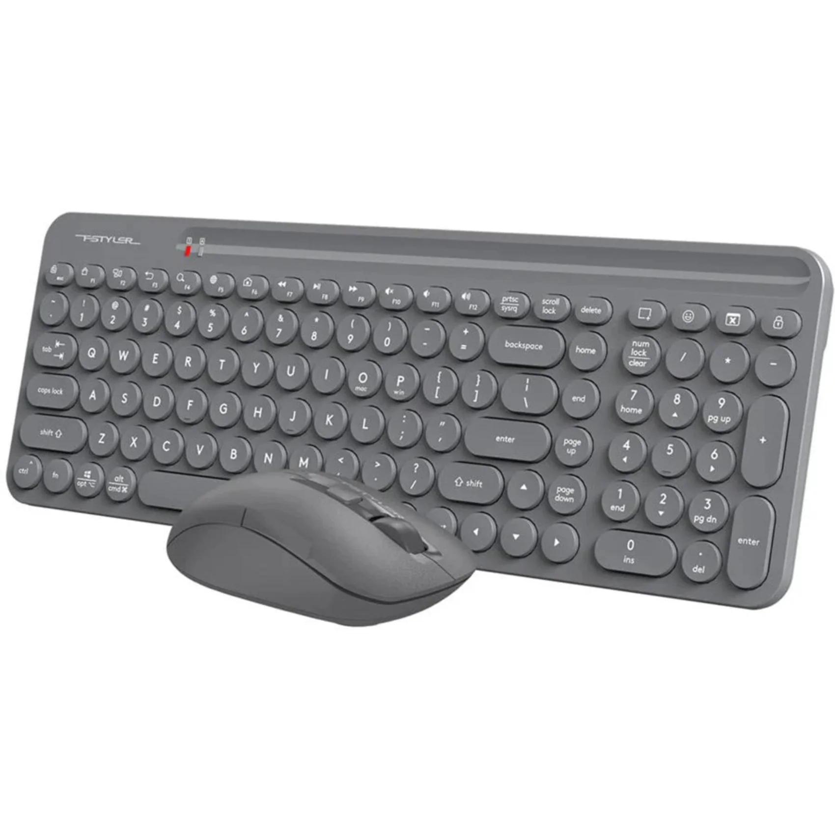 A4TECH FG3300 AIR2 Quiet Key Multimedia Keyboard in Grey