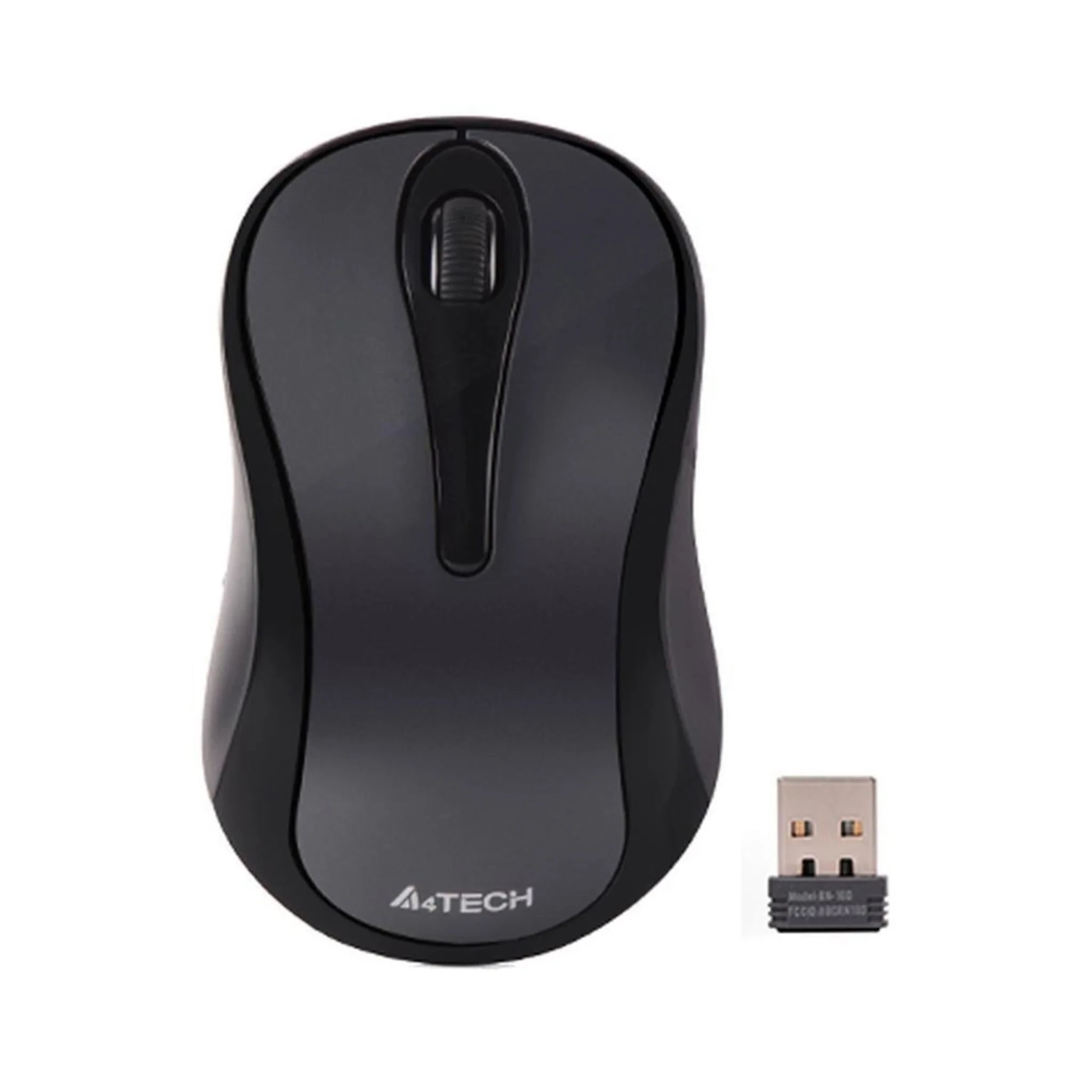 A4TECH G3-280NS Mini Silent Click Wireless Mouse - Glossy Grey