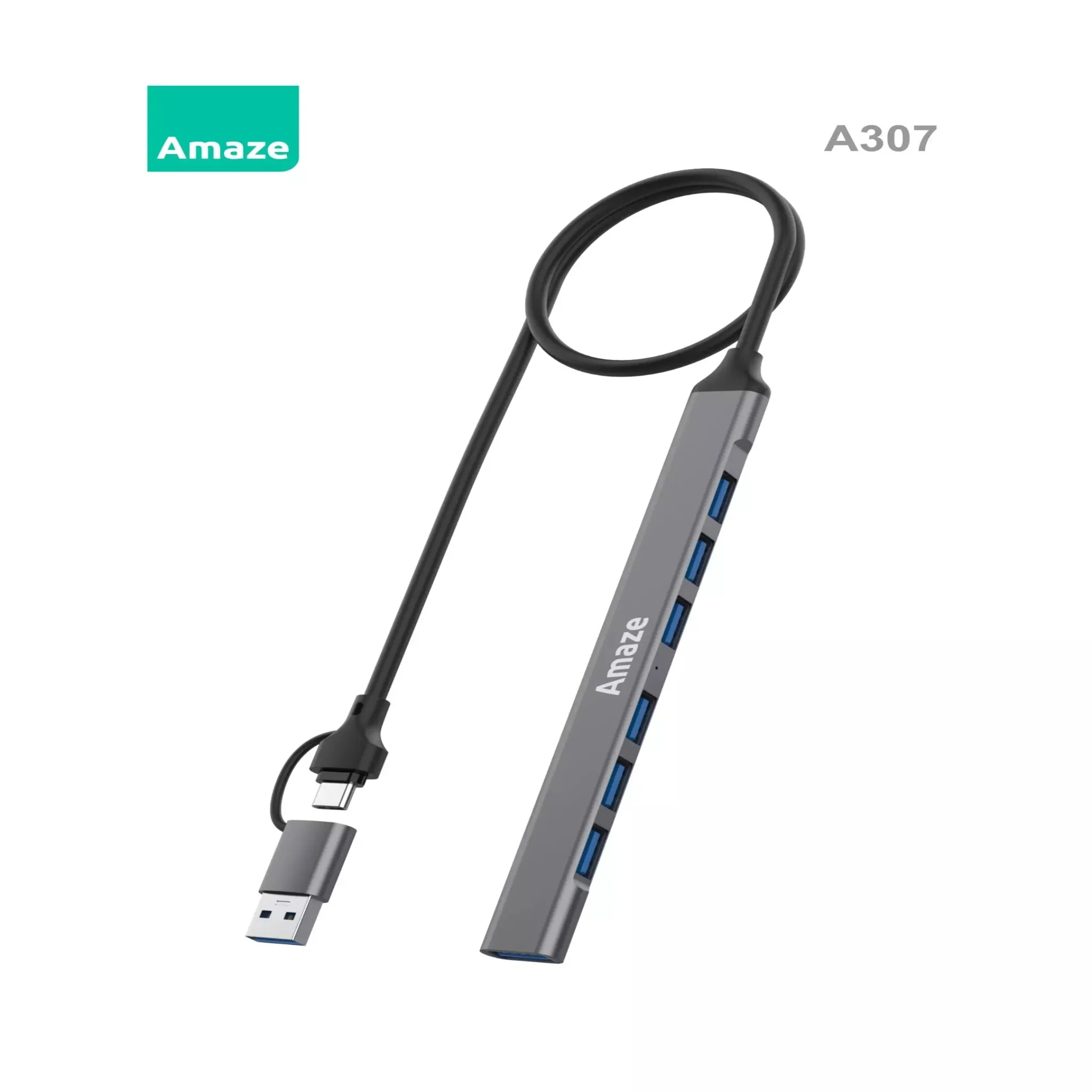 Amaze A307 USB Type-C 7-Port Hub