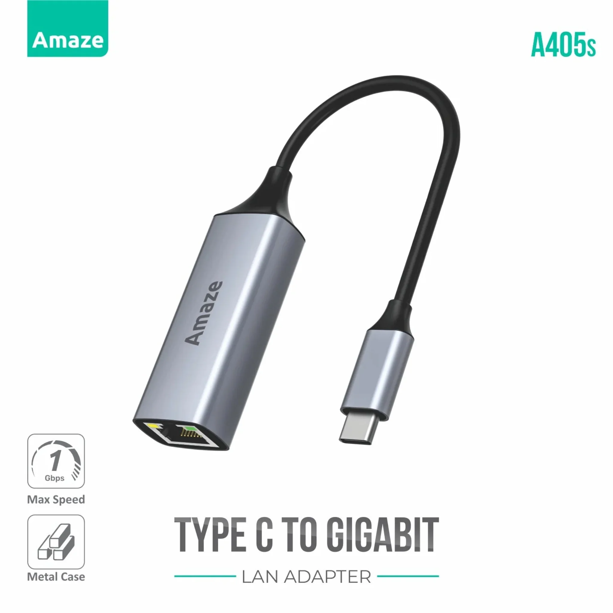 Amaze A405s Type-C Gigabit Ethernet Adapter