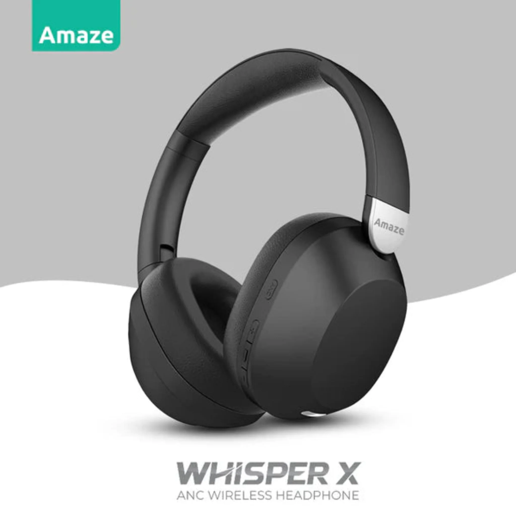 Amaze A655 Whisper-X ANC Wireless Headphone - Black