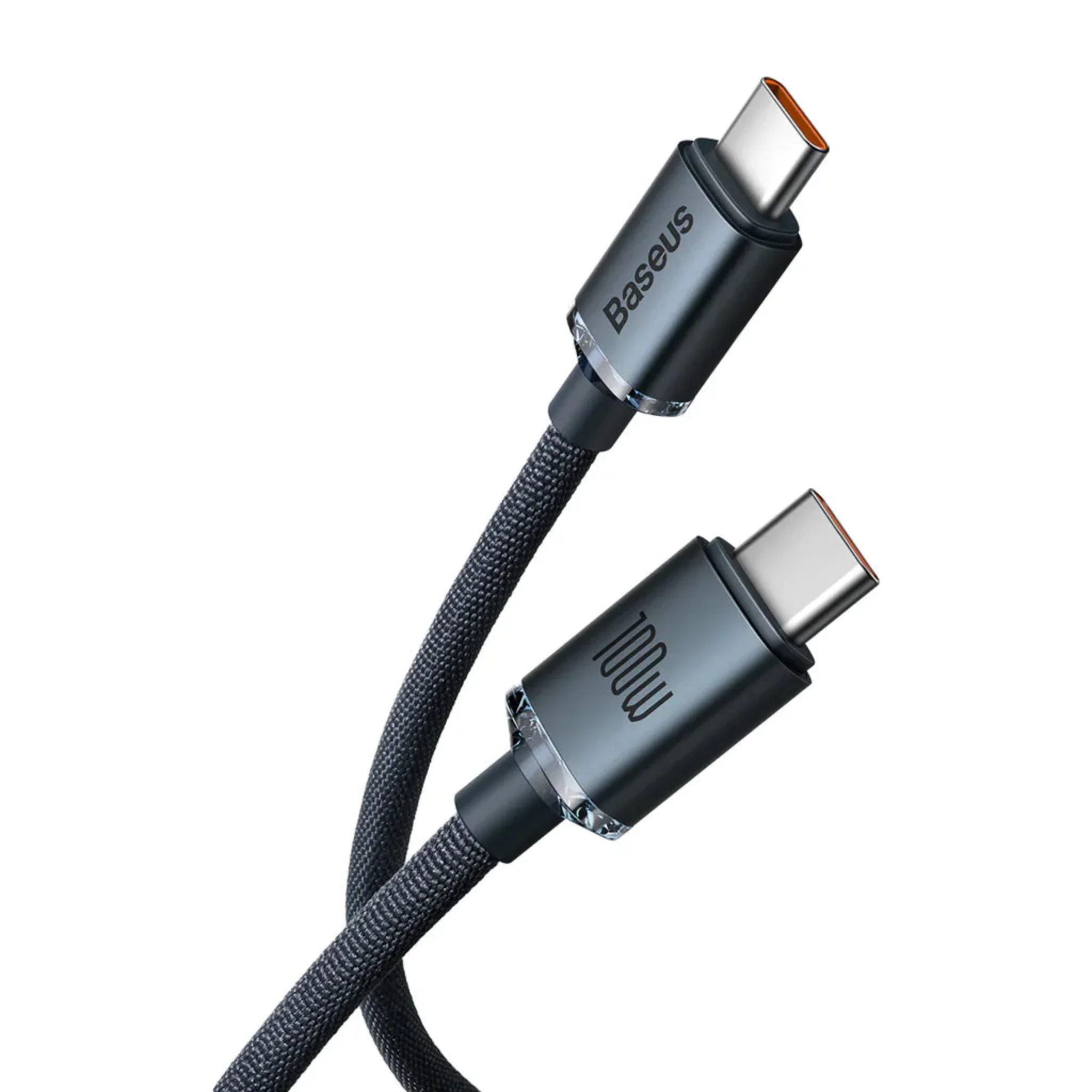 Baseus Crystal Shine Series Fast Charging Data Cable Type-C to Type-C - 100W, 2M Black