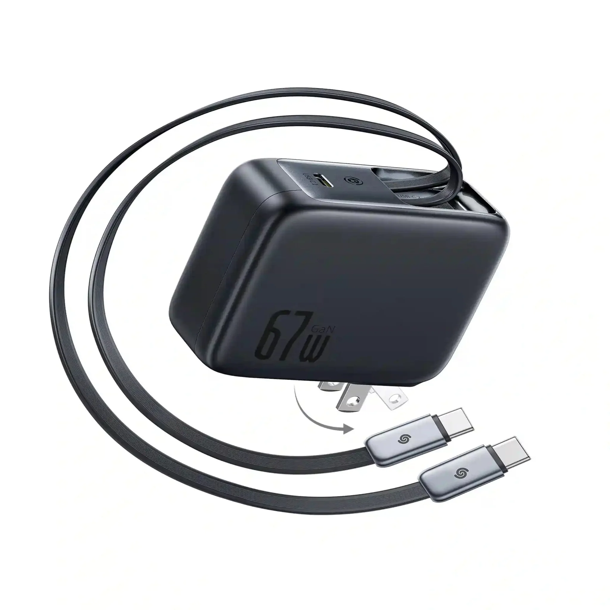 Baseus EnerCore CJ21 Fast Charger with Dual Retractable Cables