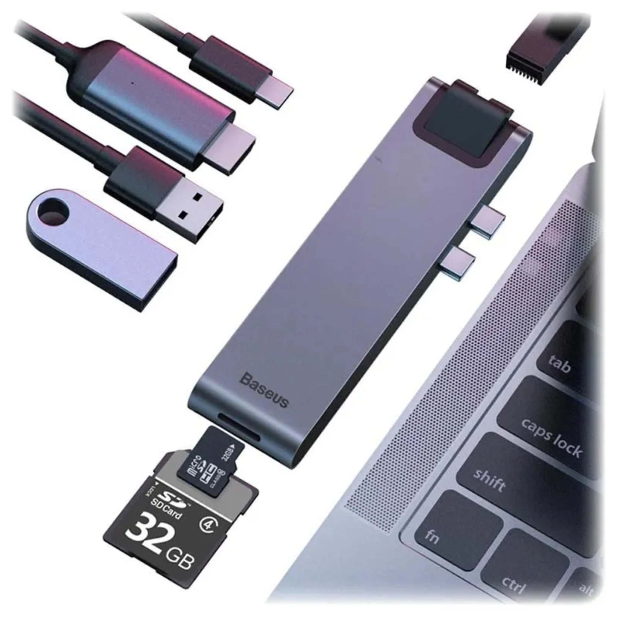 Baseus Thunderbolt C+Pro 7-in-1 Smart Hub Docking Station