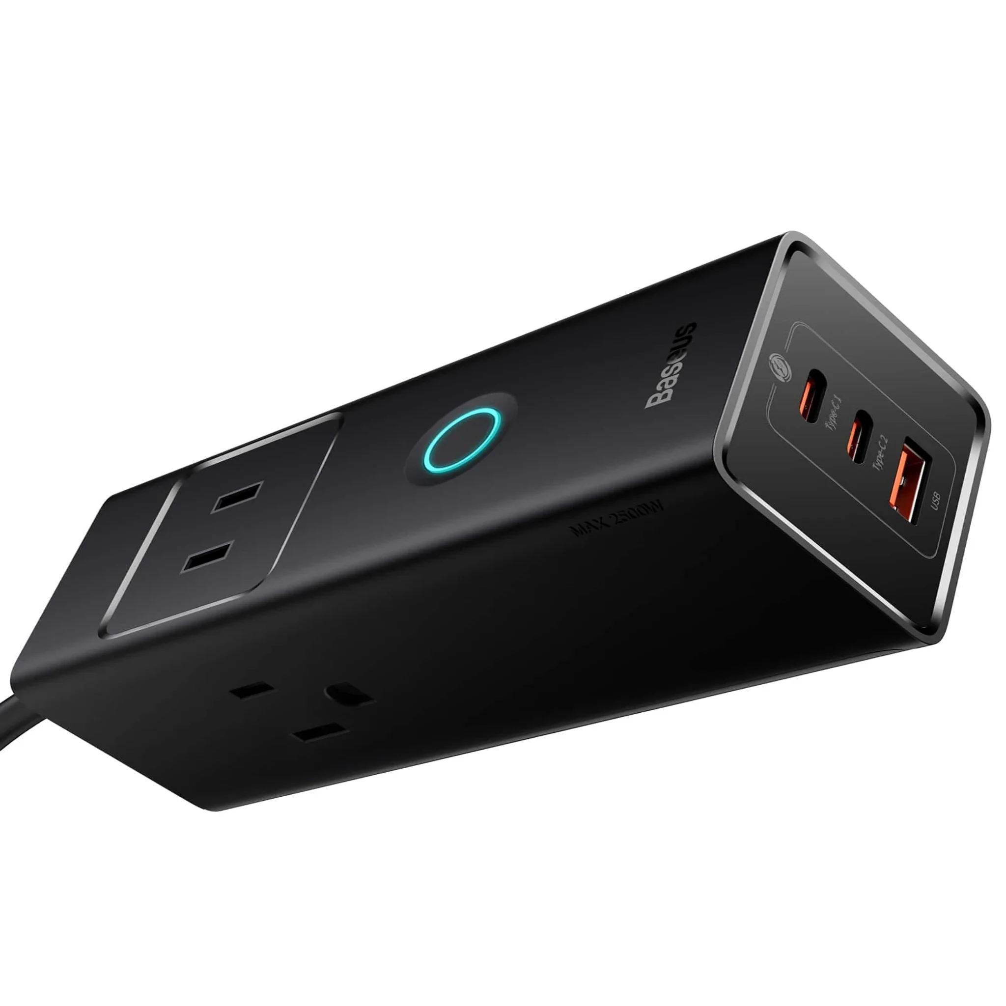 Baseus PowerCombo Power Strip with 3 AC Outlets and 2 USB Ports
