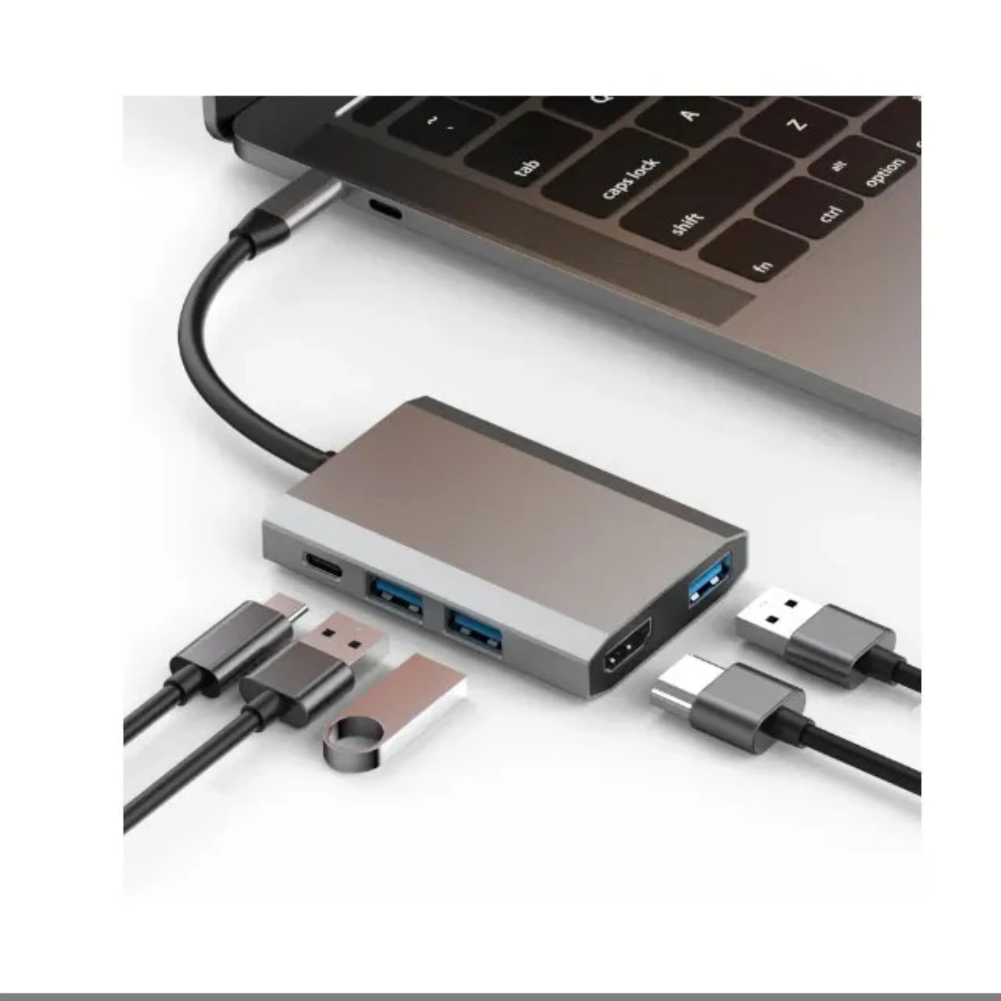 Basix 5-in-1 USB-C Hub Adapter
