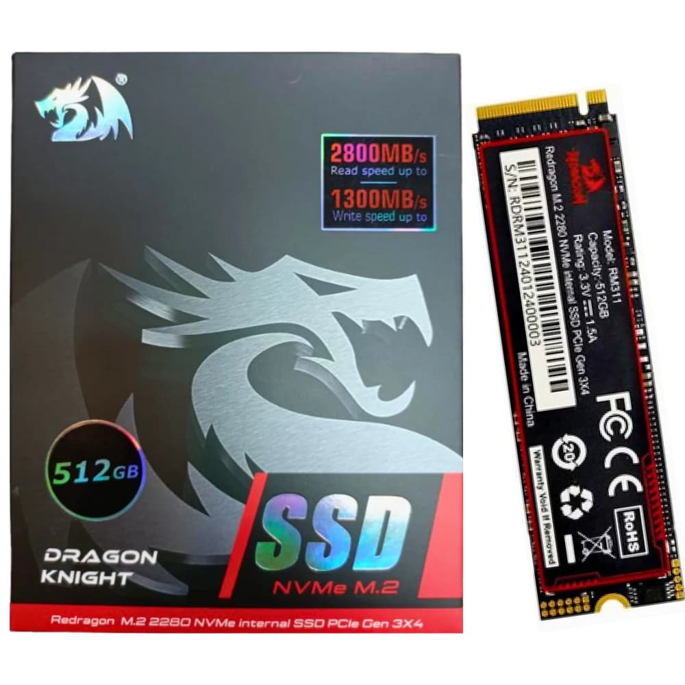 Redragon Dragon Knight 512GB NVMe M.2 SSD