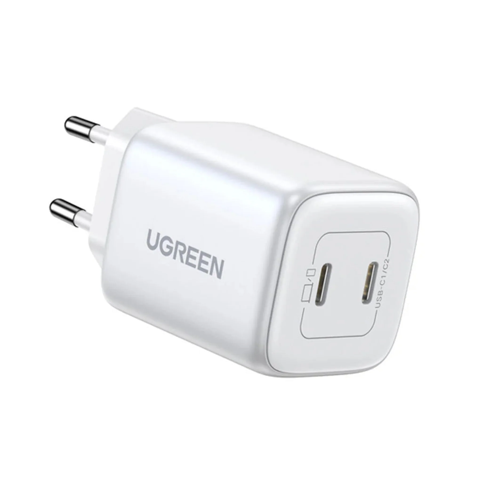 UGREEN 45W Dual USB-C Charger - White
