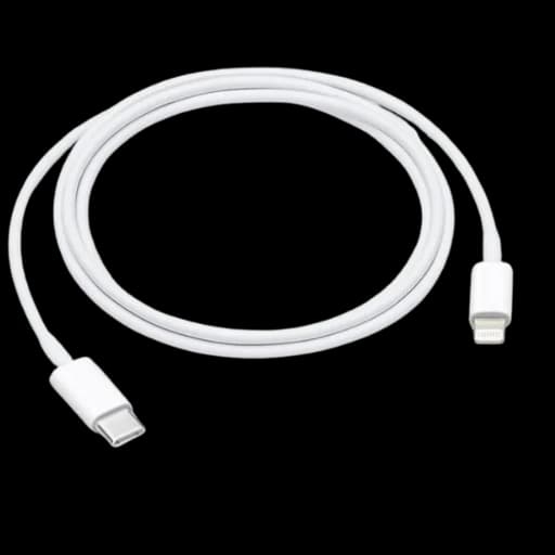 Durable Type C to Lightning cable for fast charging and data transfer.