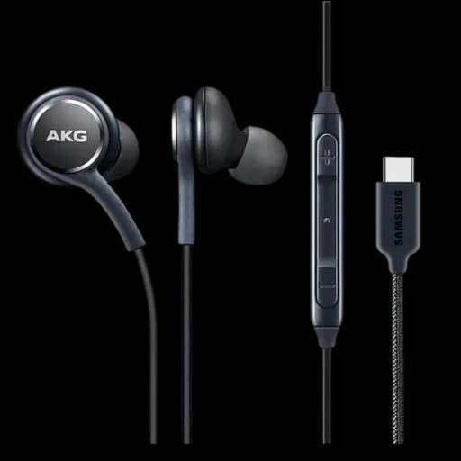 Premium in-ear headphones with AKG sound and Type-C connector.